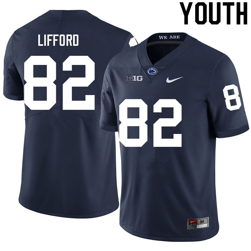 NCAA Nike Youth Penn State Nittany Lions Liam Clifford #82 College Football Authentic Navy Stitched Jersey AXK7598MU